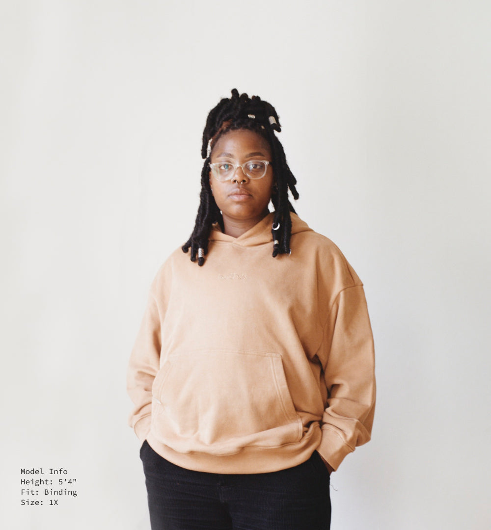 Camel-boxy-hoody-nonbinary