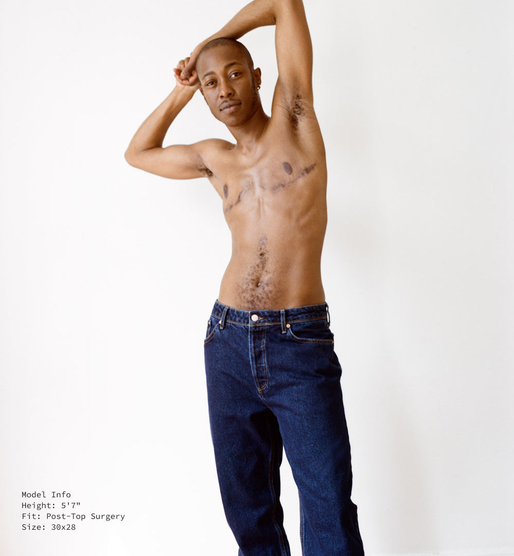 【BOK PLACE】Lycra banding spandex straight denim pants Jo denim – jeans with less length and more room at hips